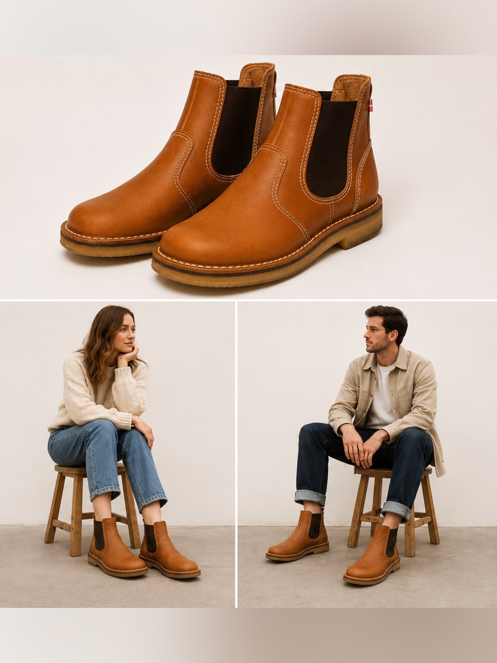 🤎 Duckfeet Roskilde Chelsea Boots – Size Women’s 10.5 / Men’s 9 Unisex